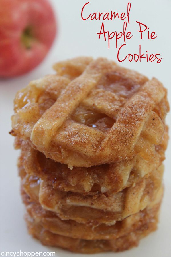 Caramel Apple Pie Cookies by Cincy Shopper, featured at Knick of Time
