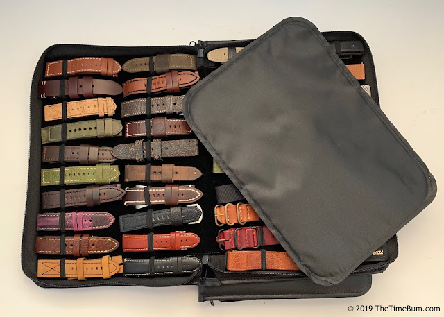Optima 33-190 20 watch case, 40 straps 