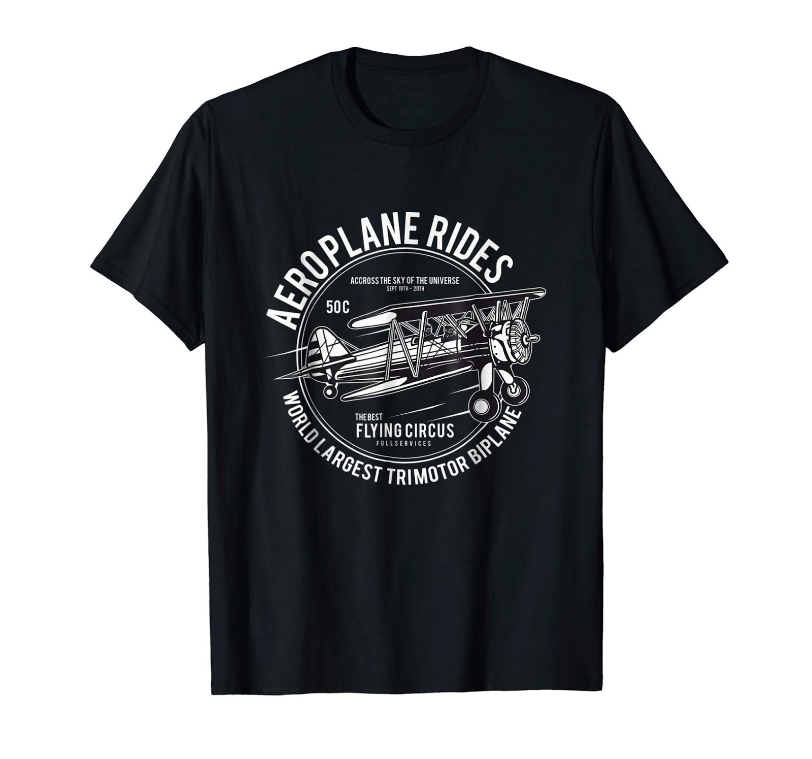 Vintage Airplane T-Shirt Graphic Retro Novelty Shirts