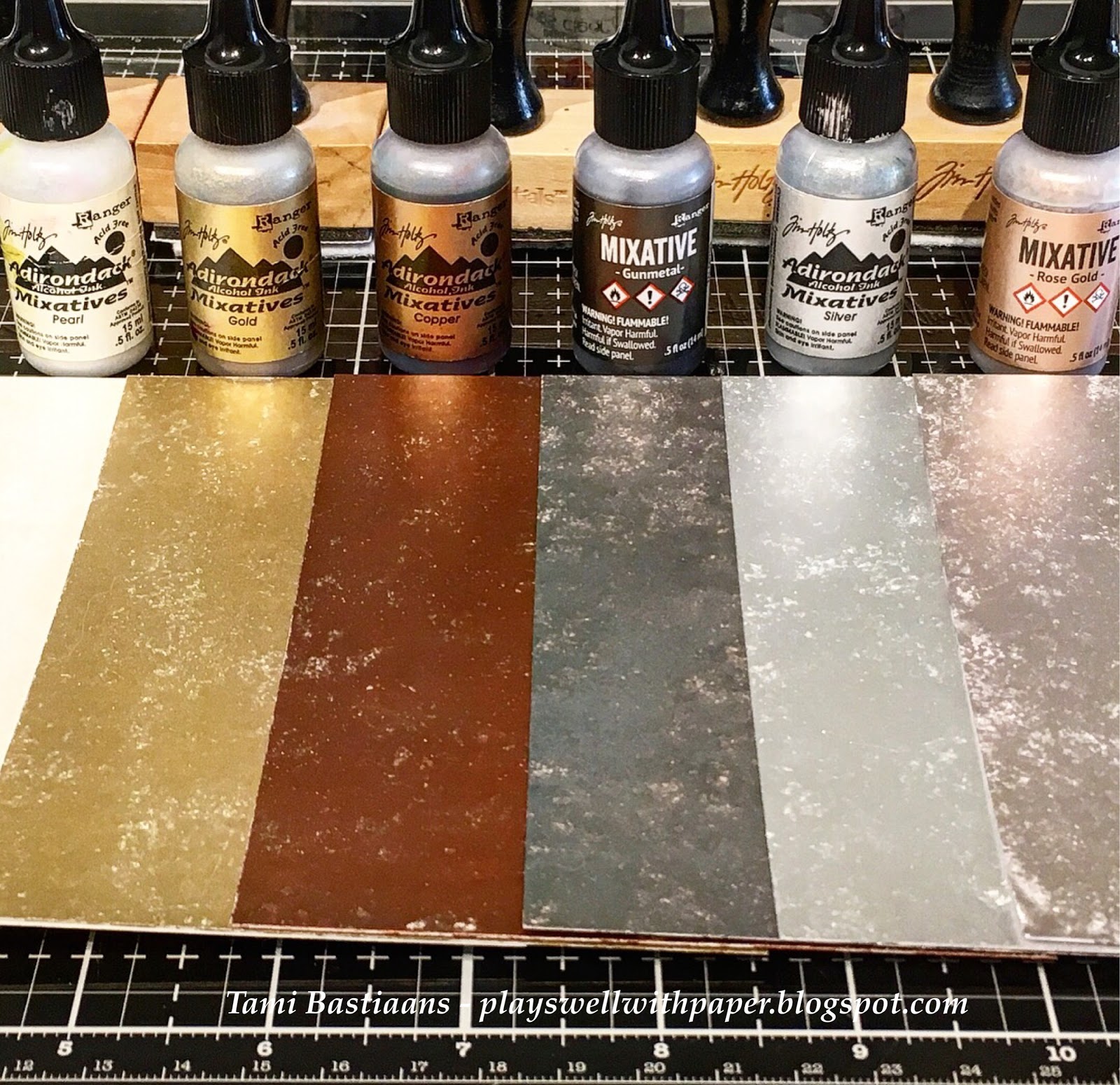 Plays Well With Paper Joyful Alcohol Ink Metallic Mixatives Meet