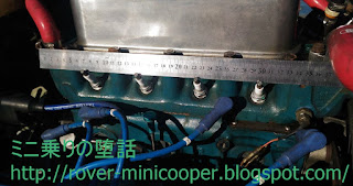 ROVER MINI Cooper 点火プラグ取り付けピッチ