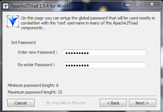 Proses ketiga instalasi Apache2Triad