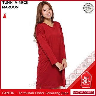 MNF069B81 Baju Muslim Wanita 2019 Panjang Polos V 2019 BMGShop