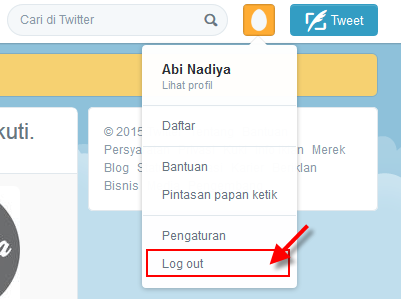 Cara Keluar dari twitter