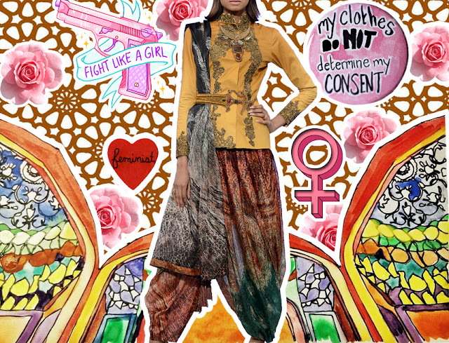 Fashion Collage Art for Ittehad textiles collaboration with Nilofer Shahid shown at the PFDC Sunsilk fashion Week 2016 Fashion Collage Art for Ittehad textiles collaboration with Nilofer Shahid shown at the PFDC Sunsilk fashion Week 2016