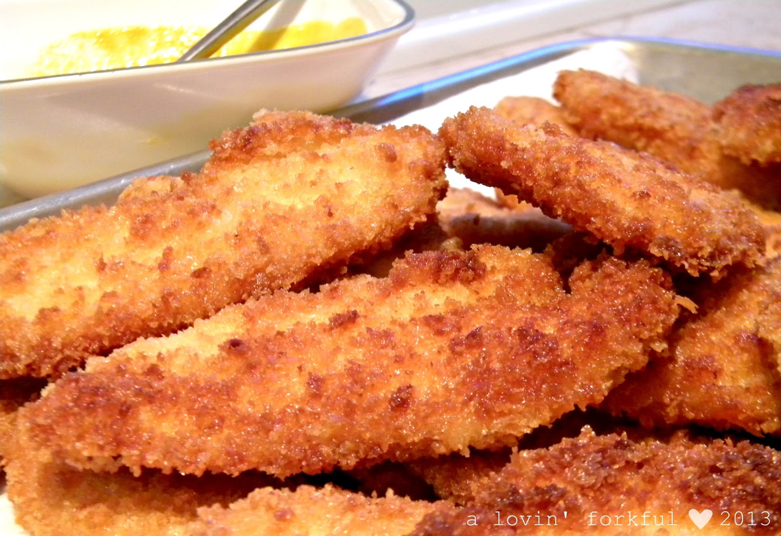 a lovin&amp;#39; forkful: Panko Crusted Chicken Fingers