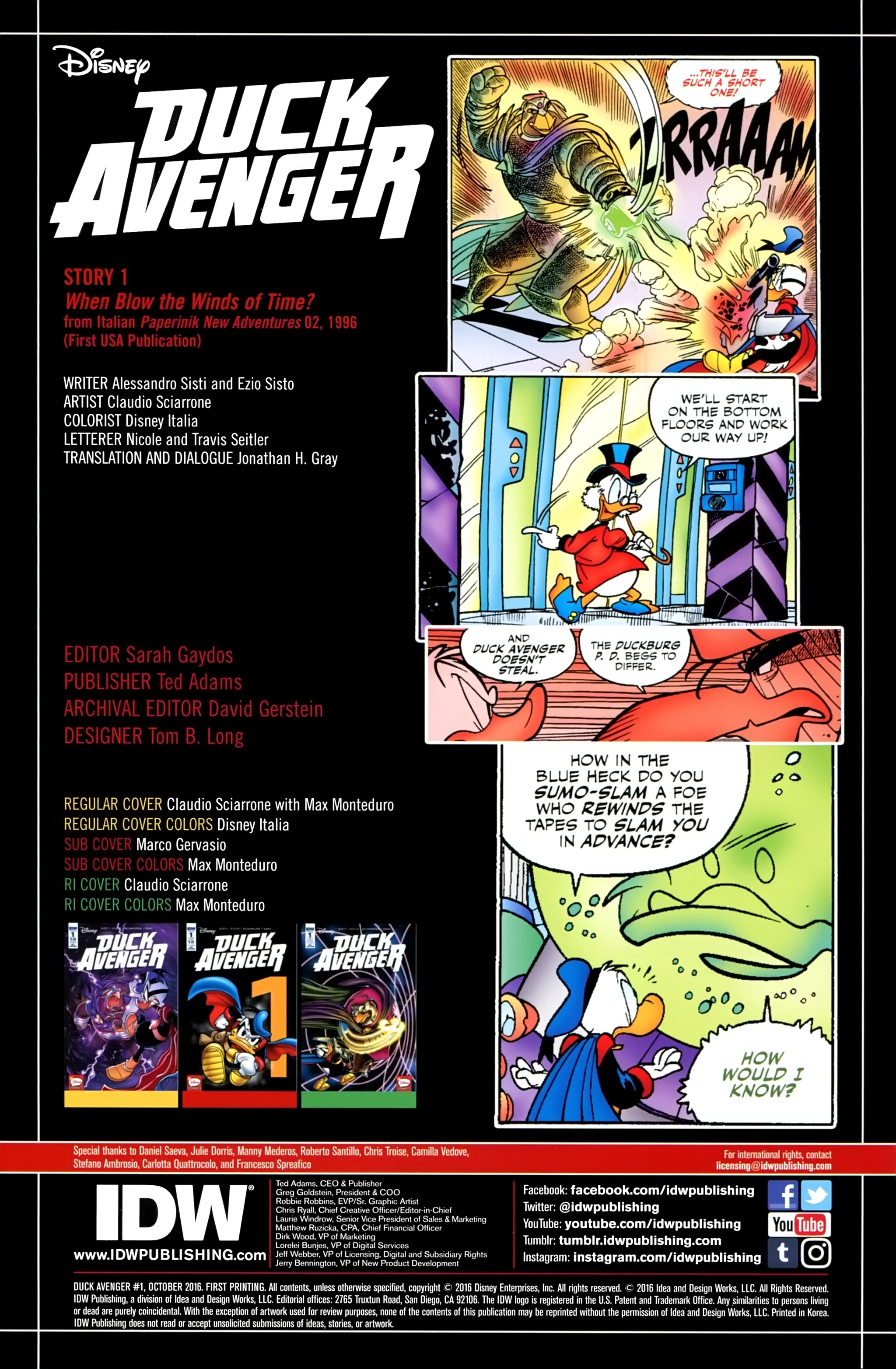 Read online Duck Avenger comic -  Issue #1 - 2