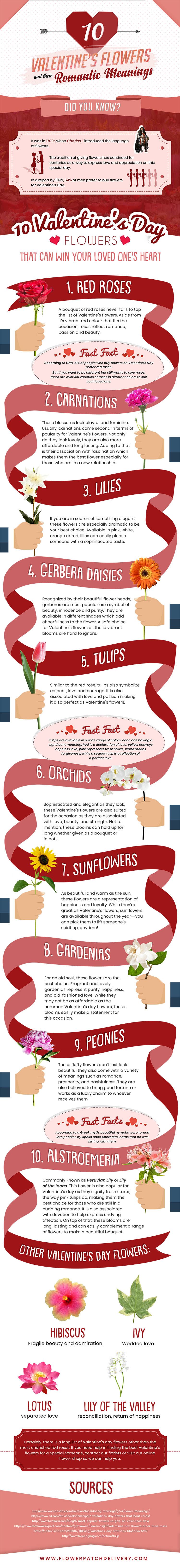 10 Valentine’s Flowers and Their Romantic Meanings
