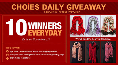 choies daily giveaway