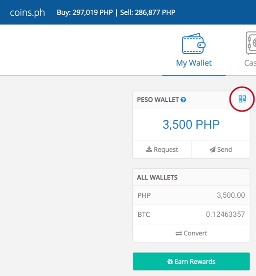 where can i find my bitcoin wallet address in coins.ph
