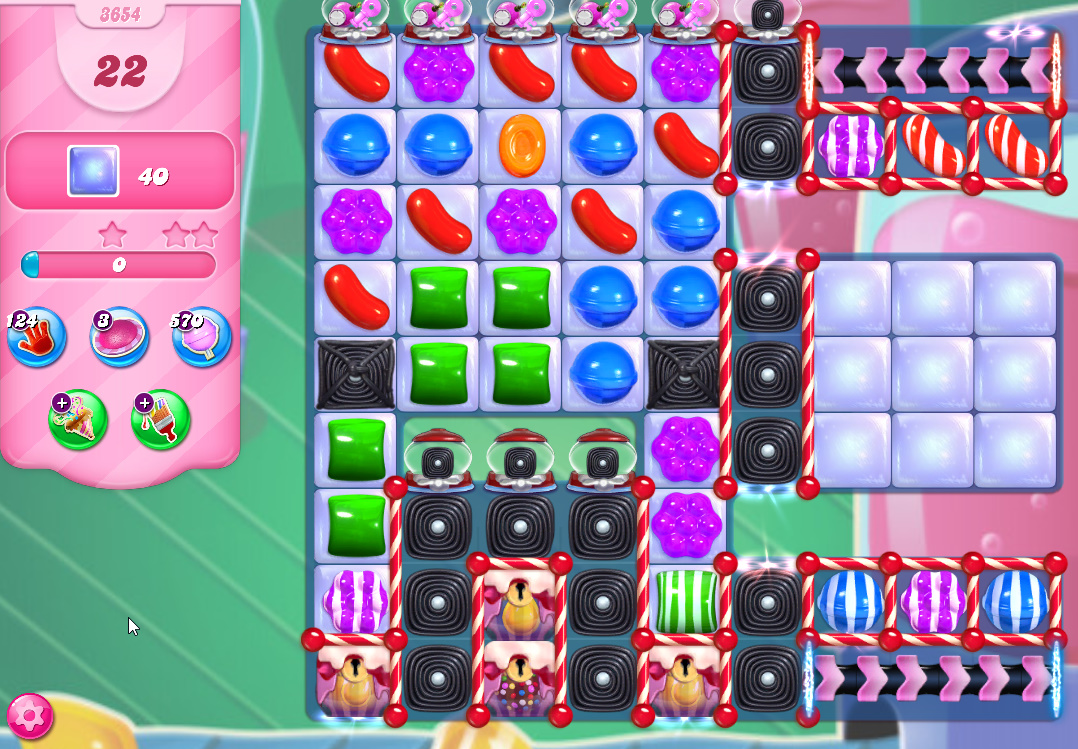 Candy Crush Saga level 3654