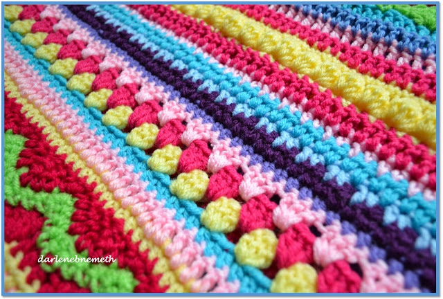 Crocheted Stitch Sampler Blanket