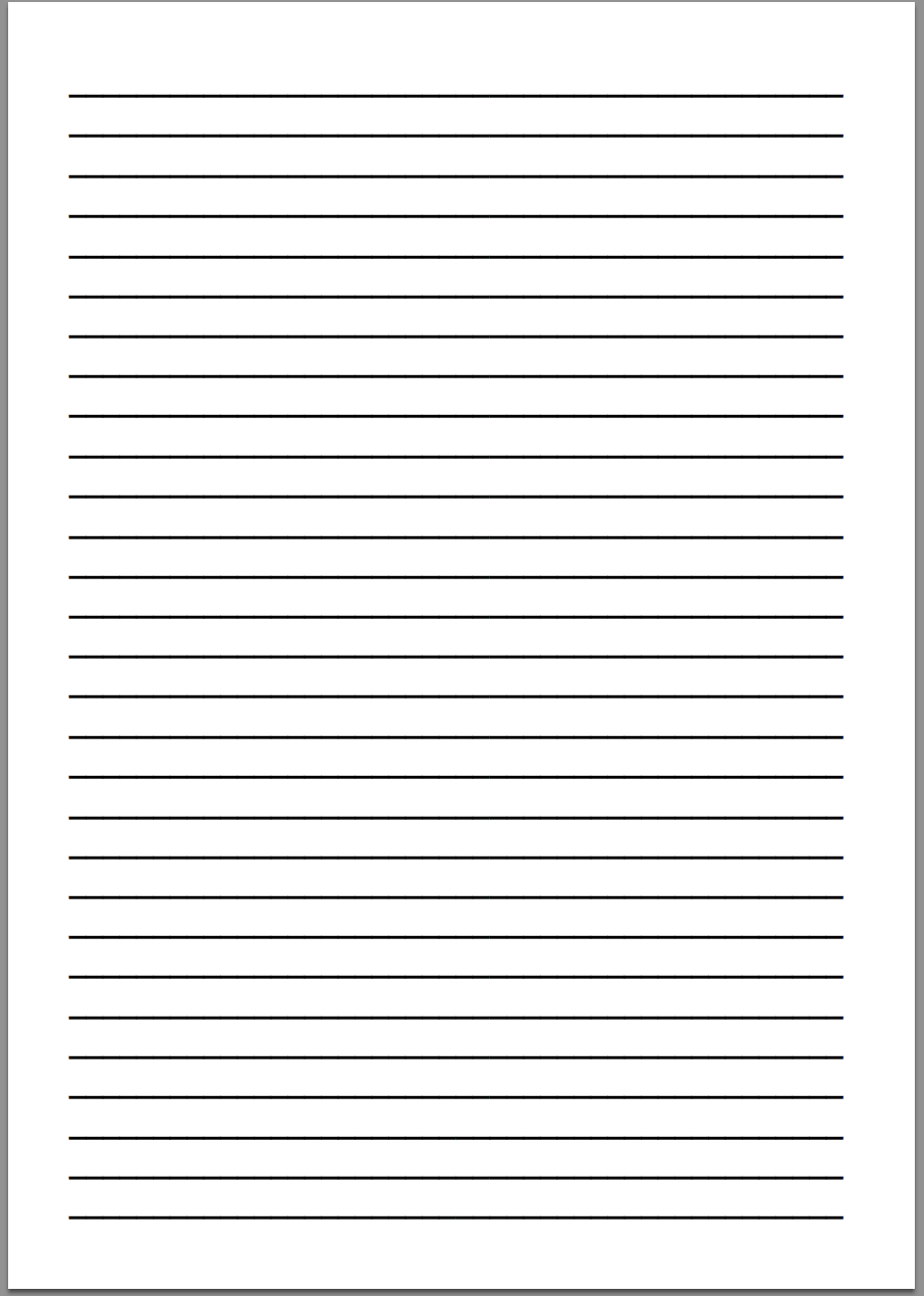 Free Printable Lined Paper For Letter Writing