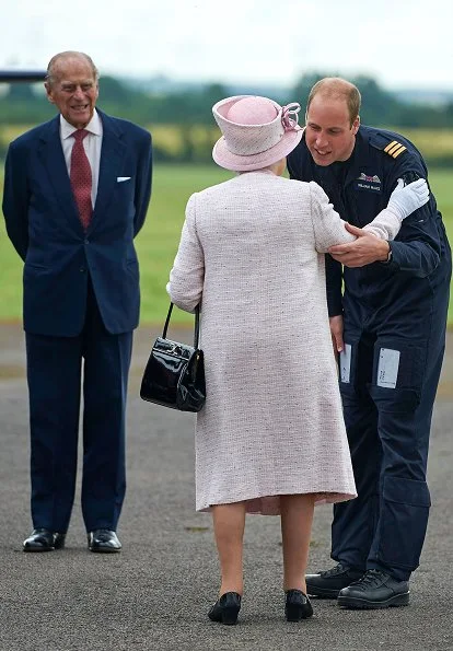 Queen Elizabeth, Prince William, Kate Middleton, Ducghess Cambridge open East Anglian Air Ambulance at Cambridge Airport