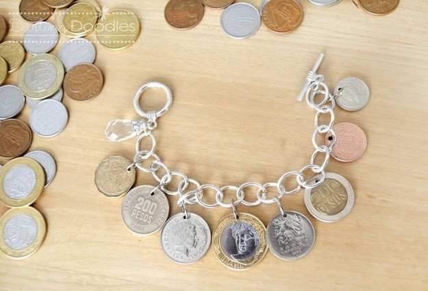 15. Coin Bracelet - 19 DIY Projects For The Travel Obsessed