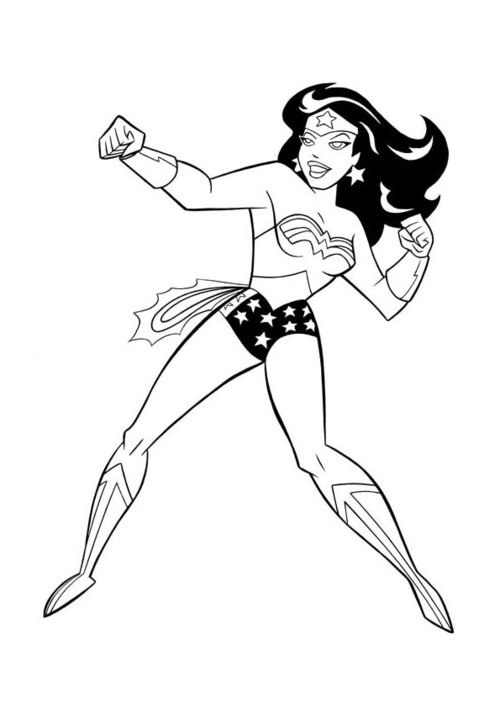 Free Wonder Woman Coloring Pages 56