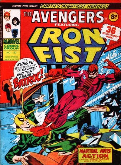 Marvel UK, Avengers #80, Iron Fist vs Batroc