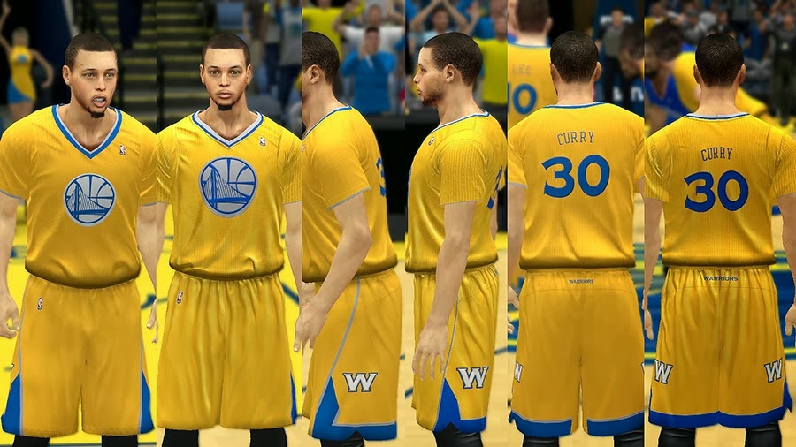 NBA 2K14 Christmas Day Uniform - Golden St. Warriors