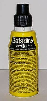 bétadine jaune dermique antiseptique infirmier