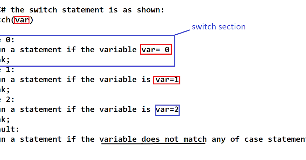 HodentekHelp: How to write a SWITCH statement in a UWP project?