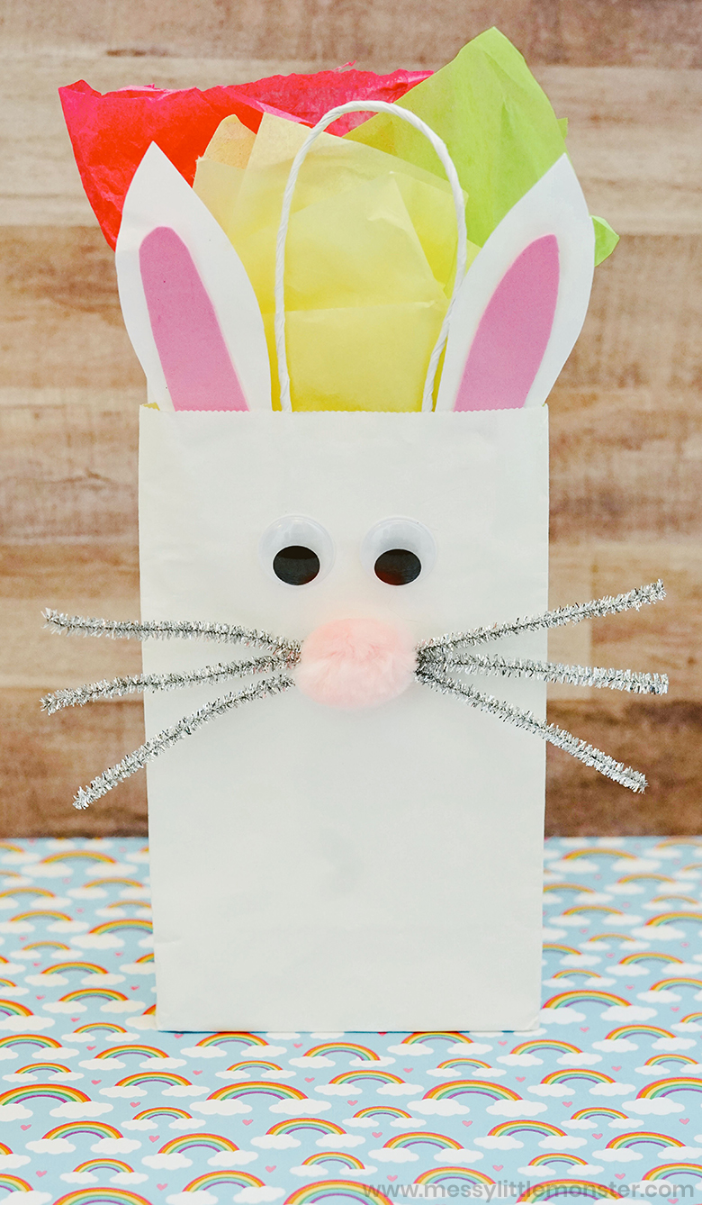  KEPATO Paper Goodie Bag with Handles Bunny Design for