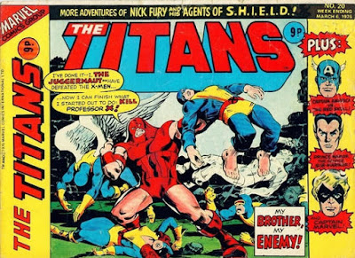 Marvel UK, the Titans #20, X-Men vs Juggernaut