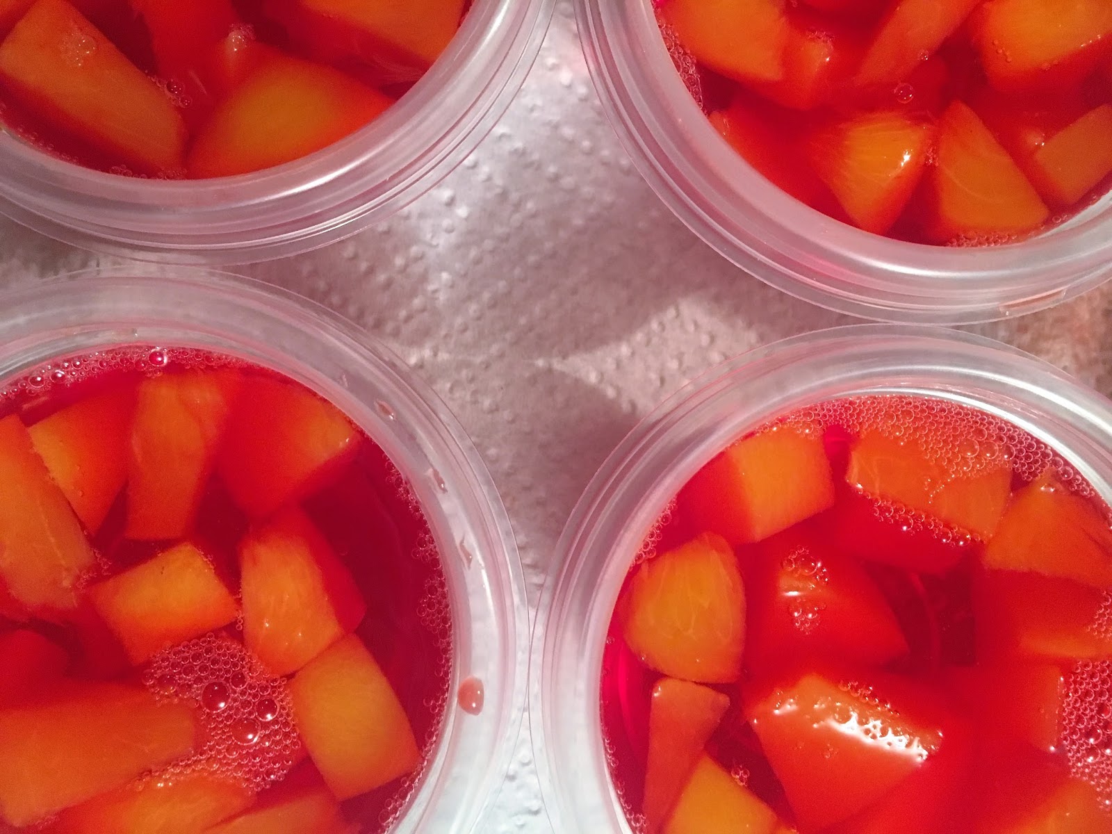 Homemade Jello Fruit Cups