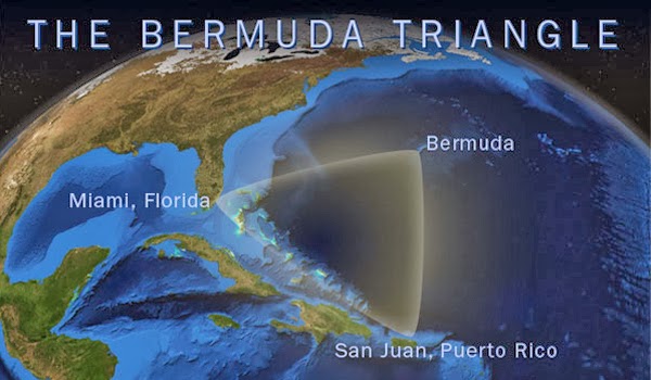 خريطة مكان تواجد مثلث برمودا