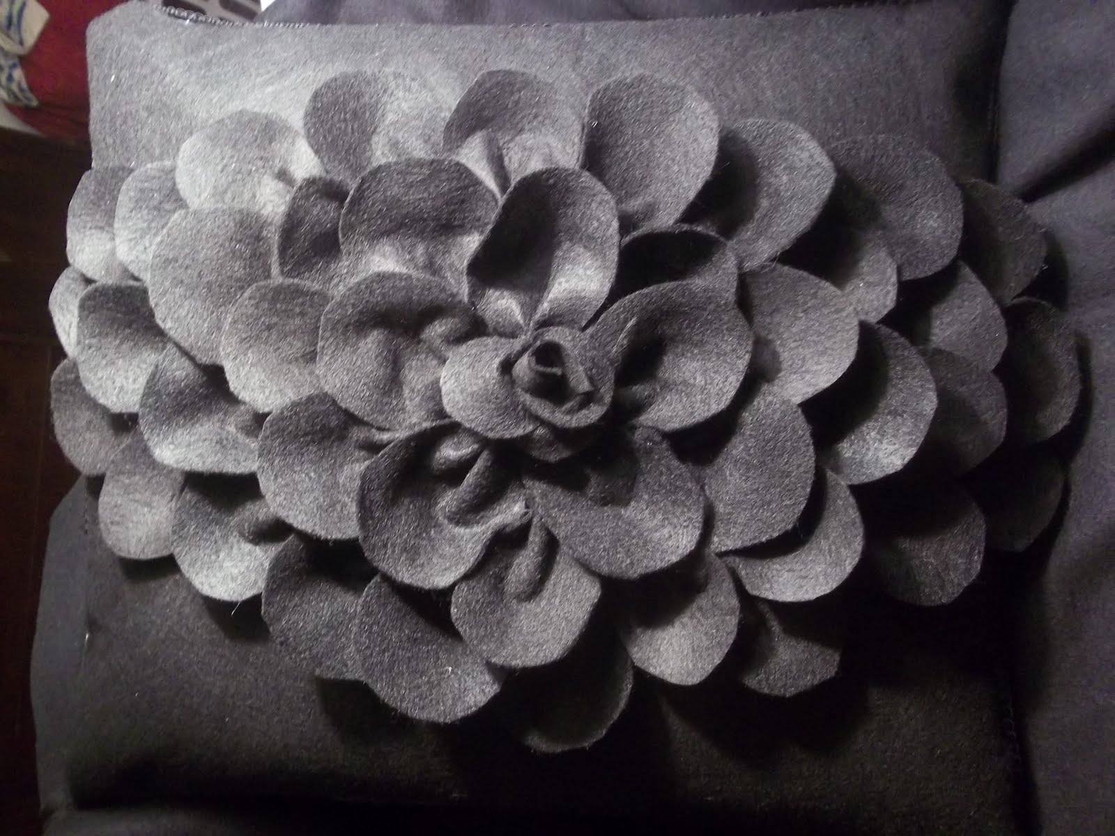 ZGallerie Inspired Felt Rosette Pillow