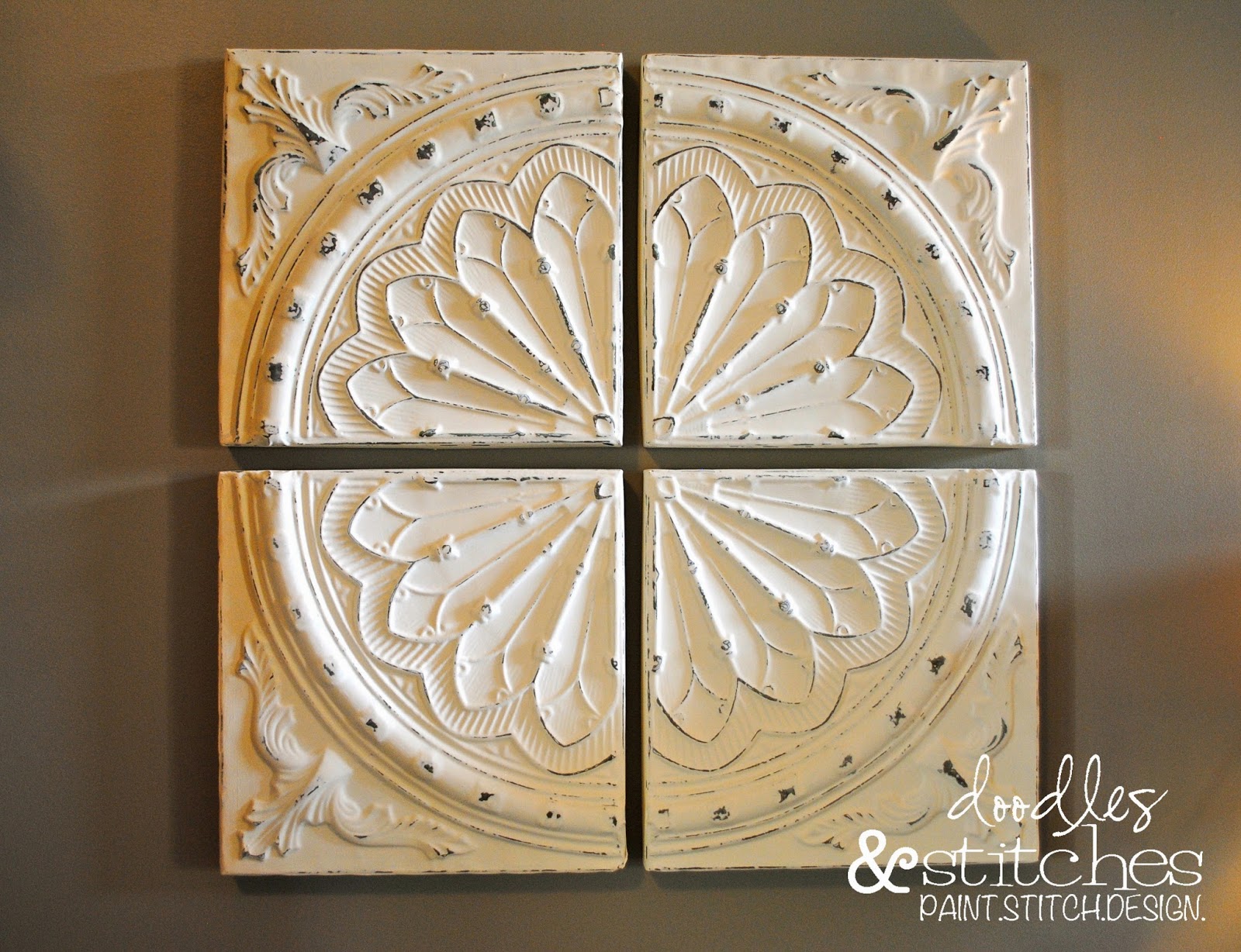 Painted Tin - Doodles & Stitches