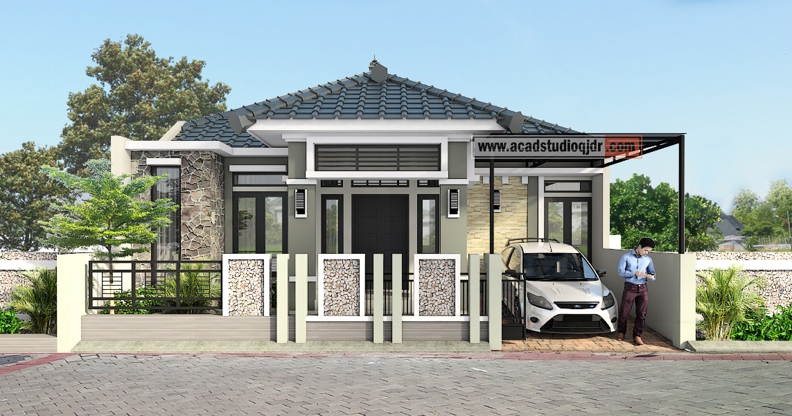 Desain rumah luas tanah 140 meter
