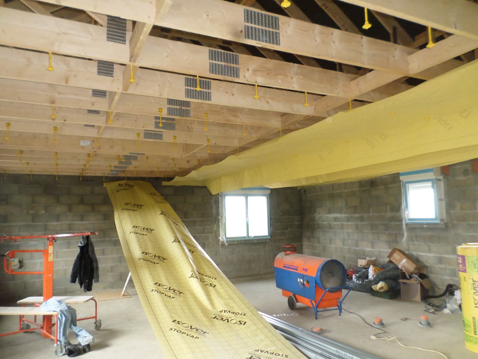 Autoconstruction Basse Normandie Plafond Membrane / Elec