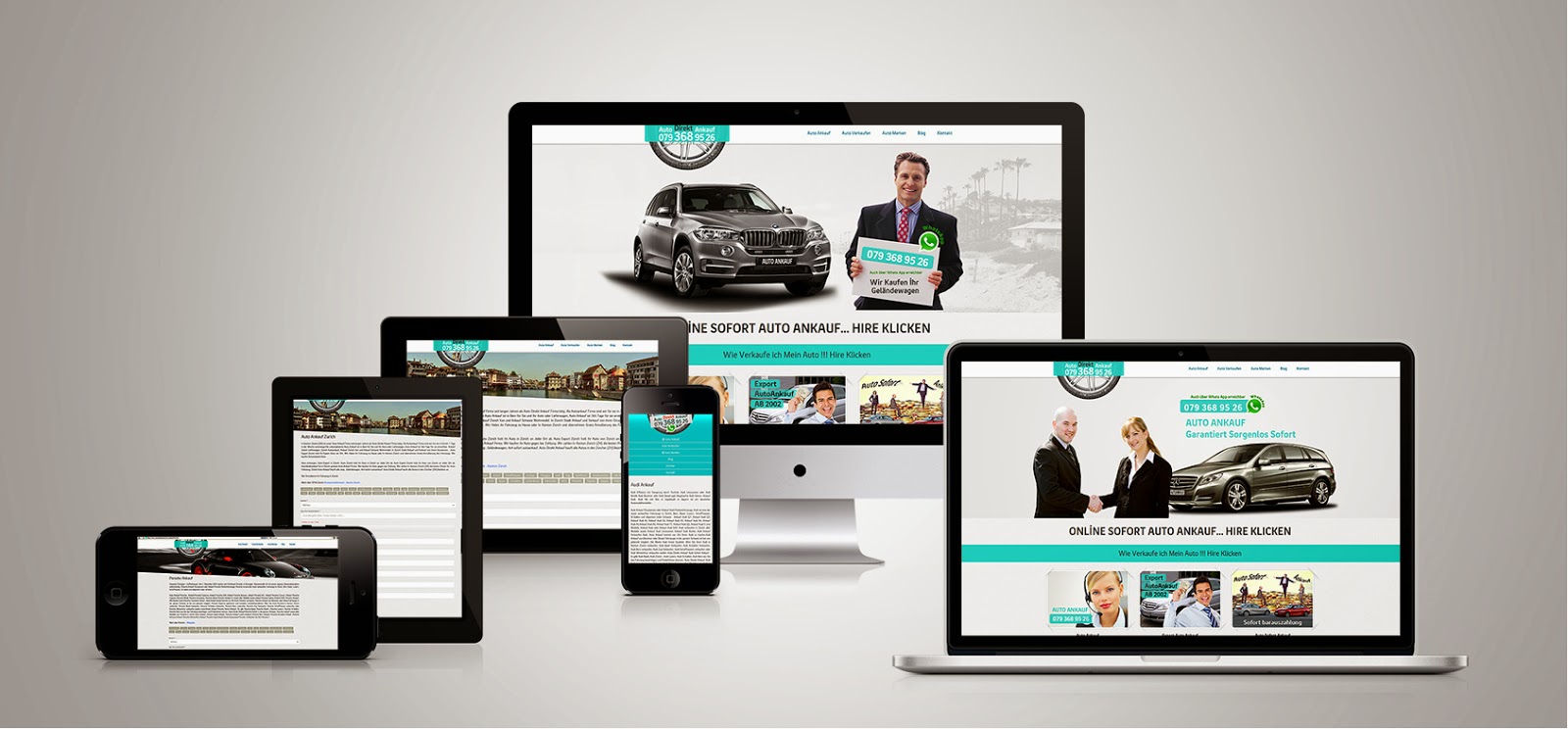 Responsive Araba Satış Sitesi Tasarımı