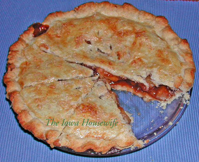 The Iowa Housewife Family Favorites...Apple Cider Pie