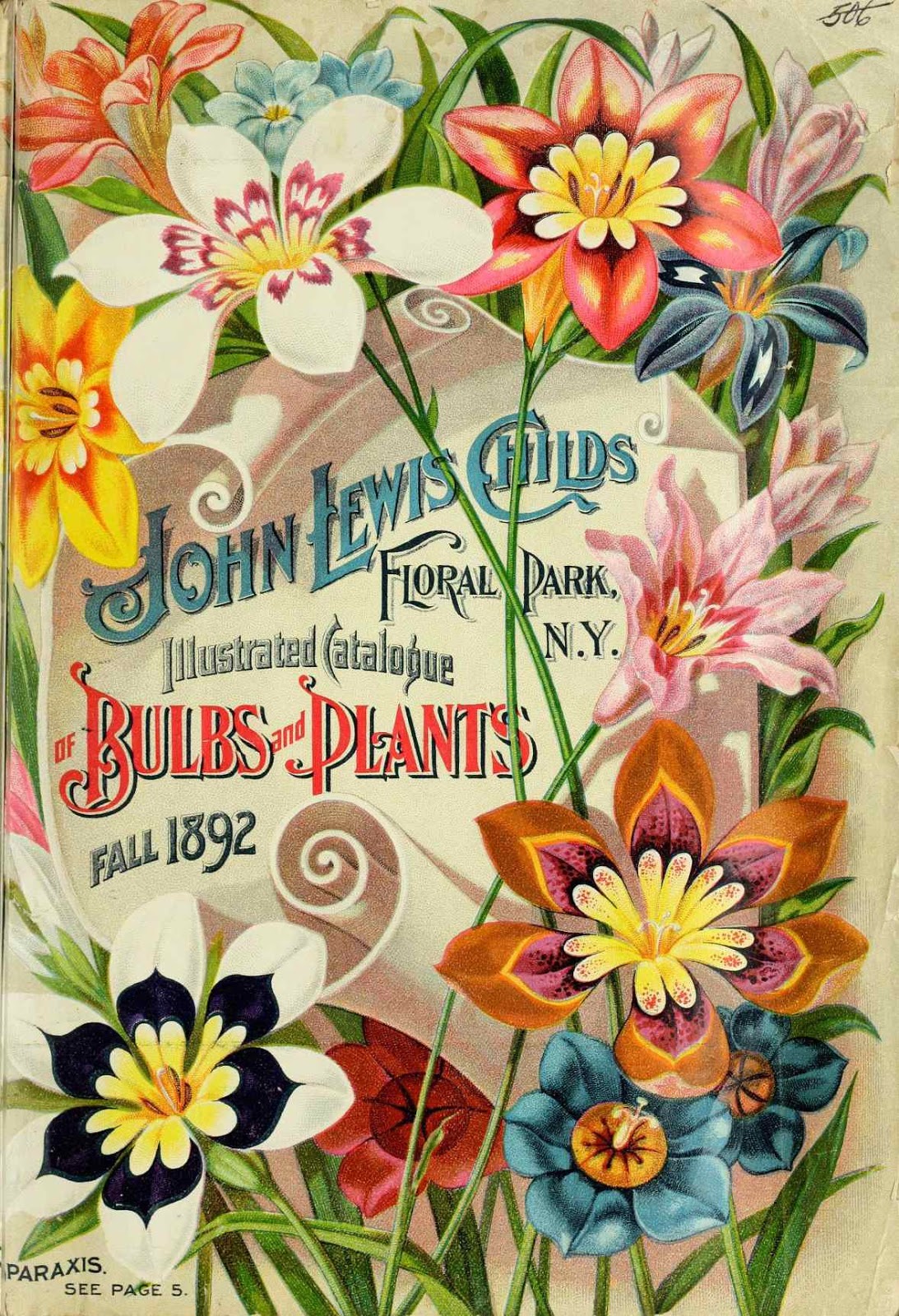 Tenth Letter of the Alphabet Lettering John Lewis Childs’ Catalogues