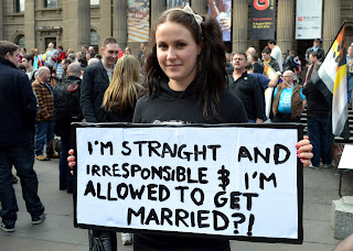 I'm straight and irresponsible and I'm allowed to get married?!