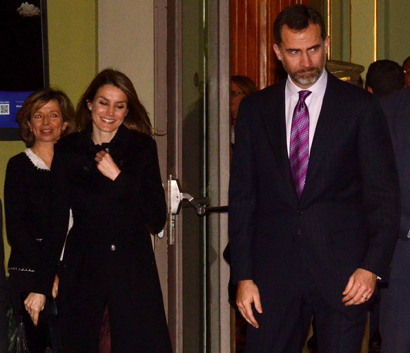 Crown Prince Felipe and Crown Princess Letizia attend a concert organised by the Prince of Girona Foundation