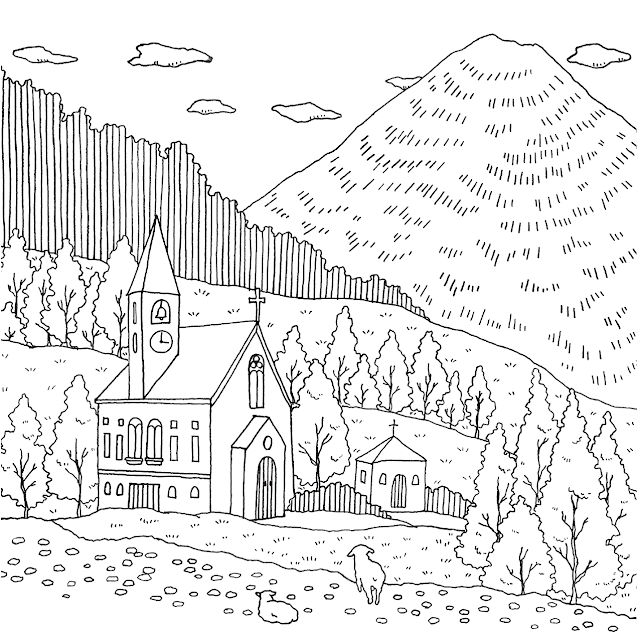 Romantic Country A Fantasy Coloring Book (낭만주의 국가 판타지 Romantic Country A Fantasy Coloring Book (낭만주의 국가 판타지