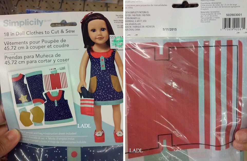 Living A Doll's Life AG Simplicity Patterns + New Learn to Sew Sets