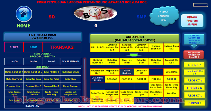Download APLIKASI MASTER SPJ BOS V.14 Khusus SD SMP Guru