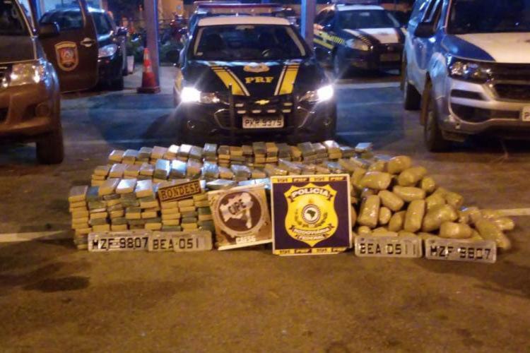 PRF apreende meia tonelada de maconha em Vitória da Conquista