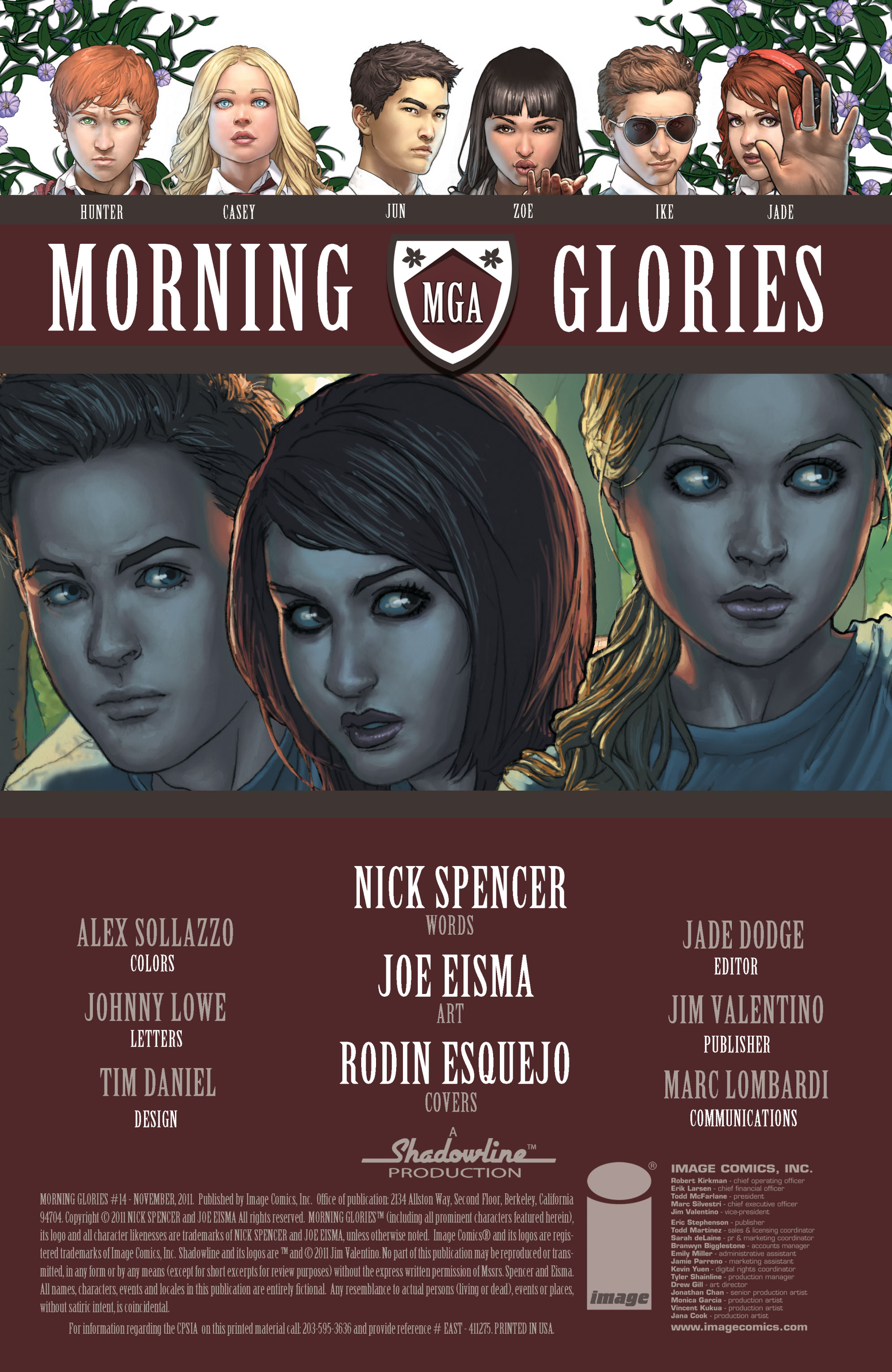 Read online Morning Glories comic -  Issue #14 - 2