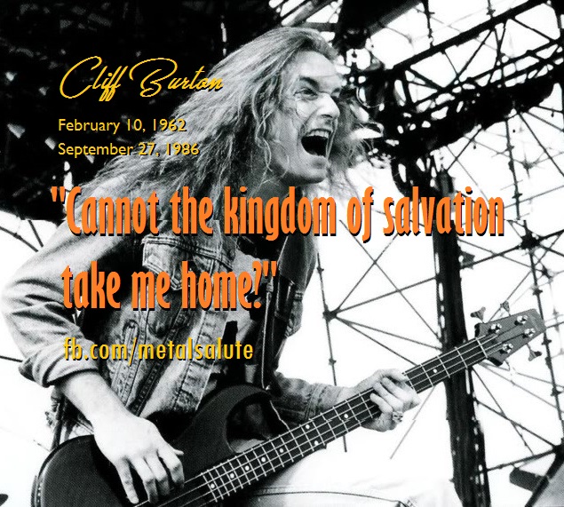 All Hail Metal Remembering Cliff Burton 30 Years Departure Of