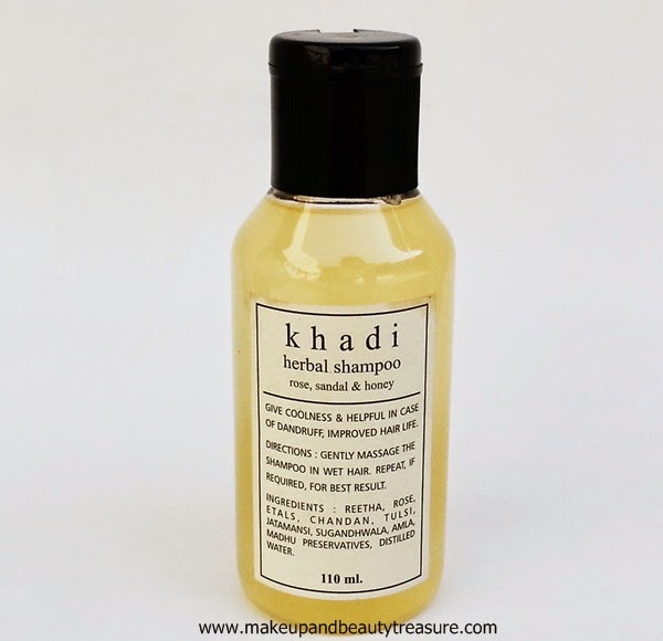 Makeup and Beauty Treasure Khadi Herbal Rose, Sandal & Honey Shampoo