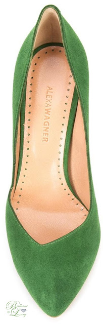 ♦Alexa Wagner green Ebony pumps #pantone #shoes #green #brilliantluxury