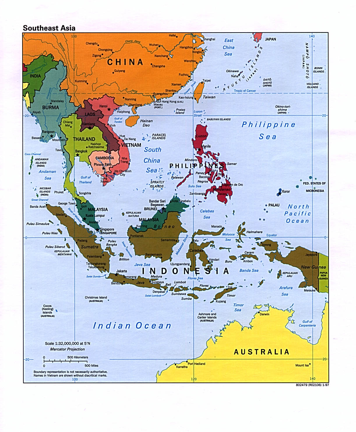 Map Southeast Asia 95