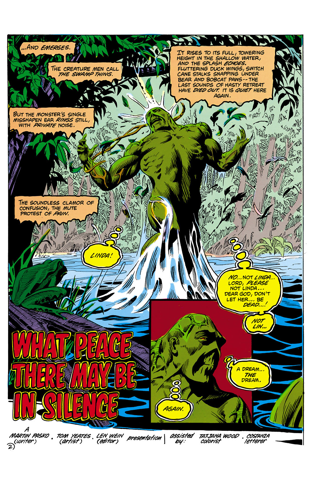 Read online Swamp Thing (1982) comic -  Issue #1 - 3