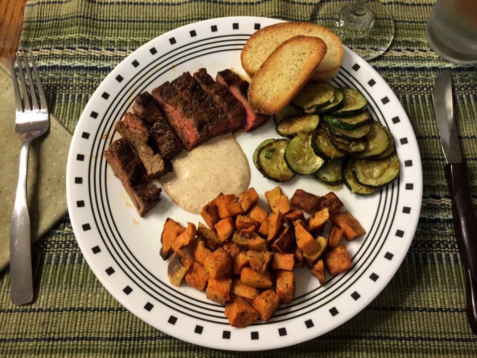Mel Makes & Bakes ChiliRubbed Skirt Steak with Creamy Chili Sauce