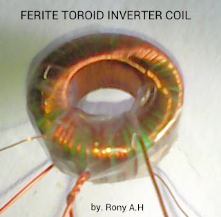 Ferite toroid inverter bifilar coil untuk joule thief inverter