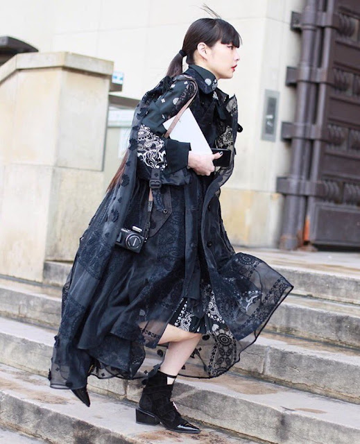 秋元梢 @akimoto_kozue during fashion week 